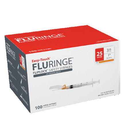 Fluringe Flu Vaccine Safety Syringes with FlipLock Safety Shield ensure safe flu vaccinations, minimizing risk and enhancing protection.